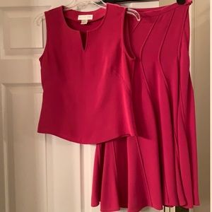 Doncaster Fuchsia cord Silk Set